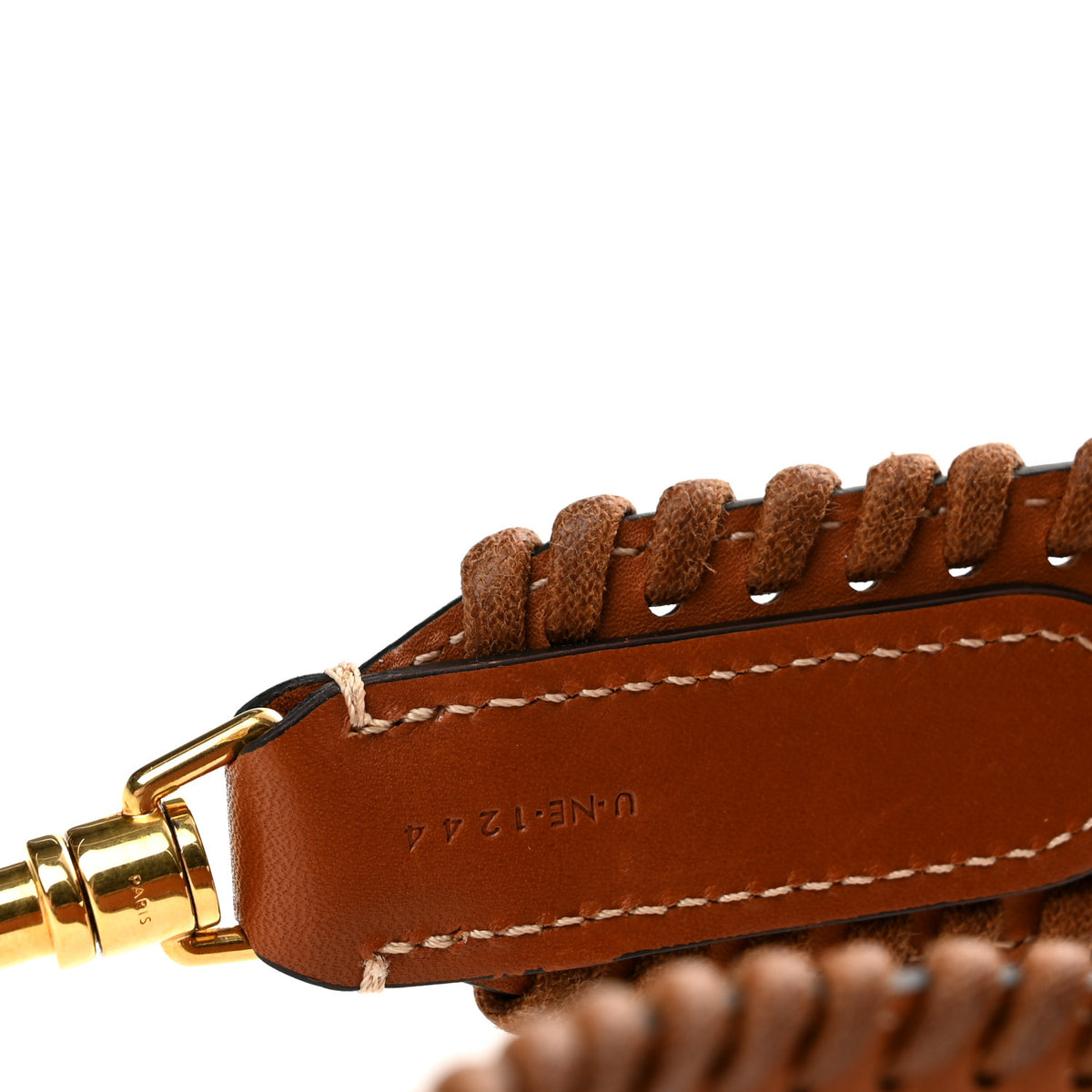 Smooth Calfskin Braided Strap Tan