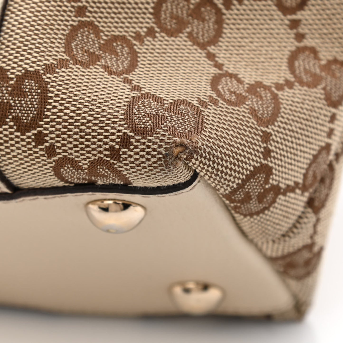 Monogram Small Abbey Tote Off White
