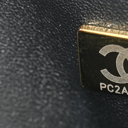 Chanel Caviar Chevron Quilted Medium Boy Flap Black 7 of 11