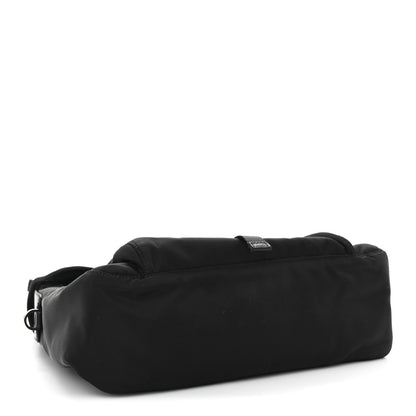 Prada Nylon Vela Saffiano Single Buckle Messenger Shoulder Bag Black 4 of 12