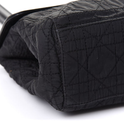 Christian Dior Nylon Glazed Calfskin Cannage Shoulder Bag Black 16 of 18