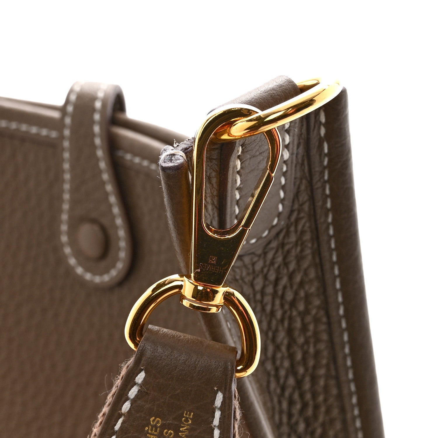 Hermes Taurillon Clemence Evelyne TPM Etoupe 12 of 12