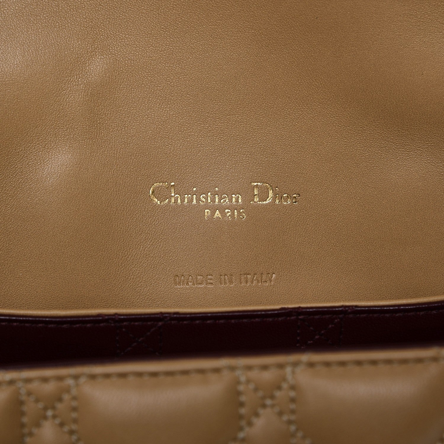 Christian Dior Lambskin Cannage Large Miss Dior Flap Beige 6 of 9