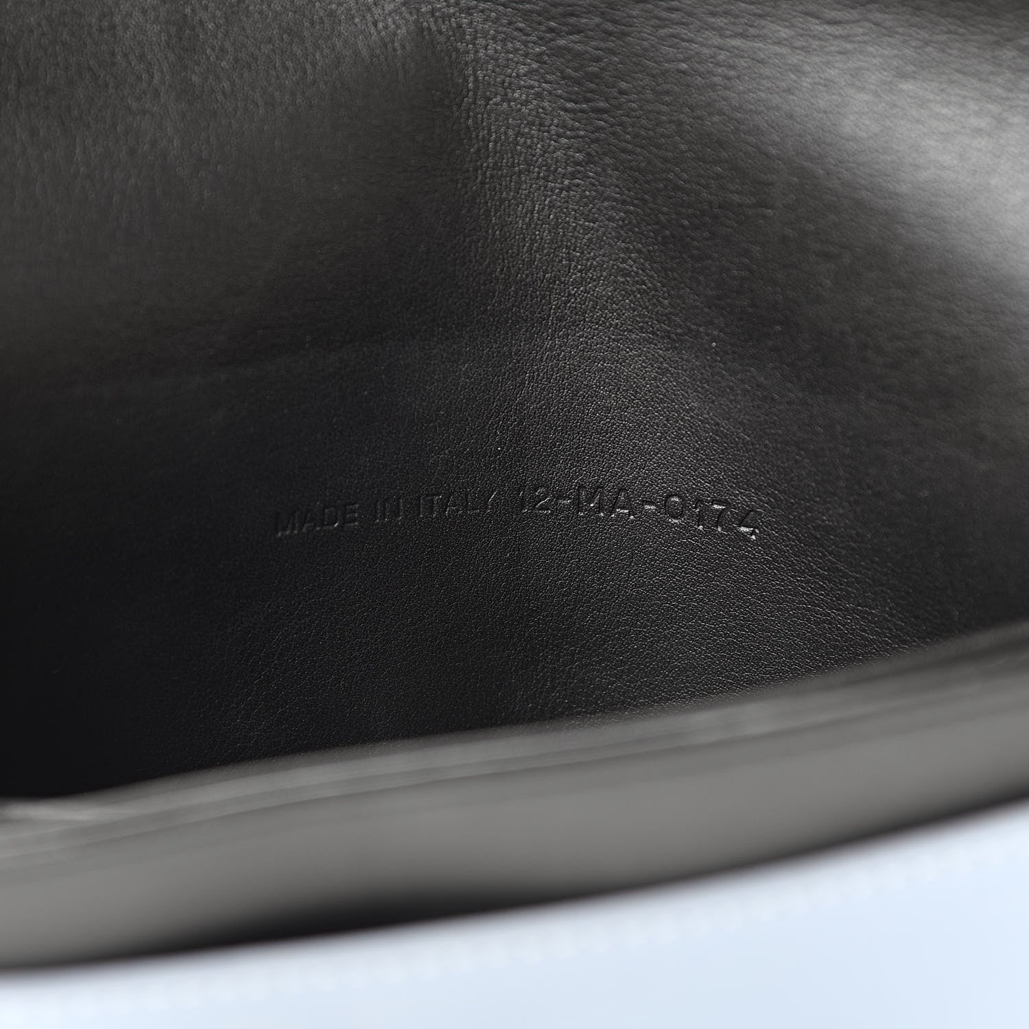 Christian Dior Calfskin Bi-Color Wallet On Chain Black Blue 7 of 10