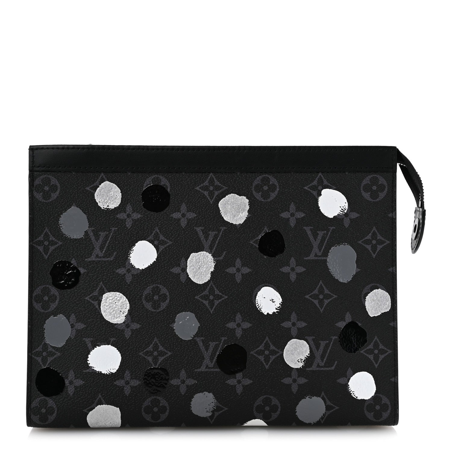 Louis Vuitton LV X YK Monogram Eclipse Dots Pochette Voyage MM Black 1 of 9