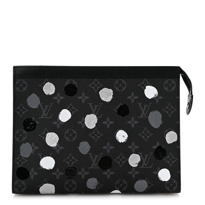 Louis Vuitton LV X YK Monogram Eclipse Dots Pochette Voyage MM Black 1 of 9