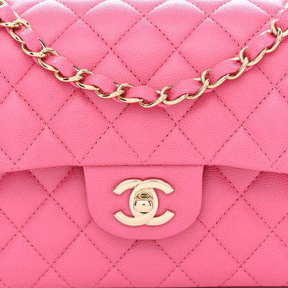 Chanel Caviar Quilted Small Double Flap Pink 8 of 10
