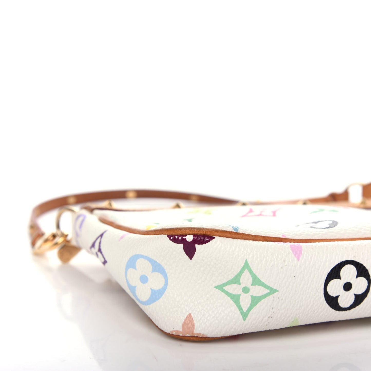 Monogram Multicolor Pochette Accessories White