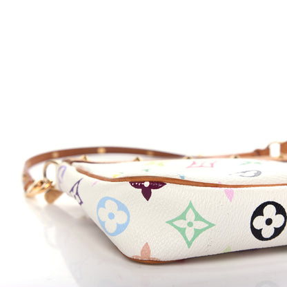 Louis Vuitton Monogram Multicolor Pochette Accessories White 9 of 12
