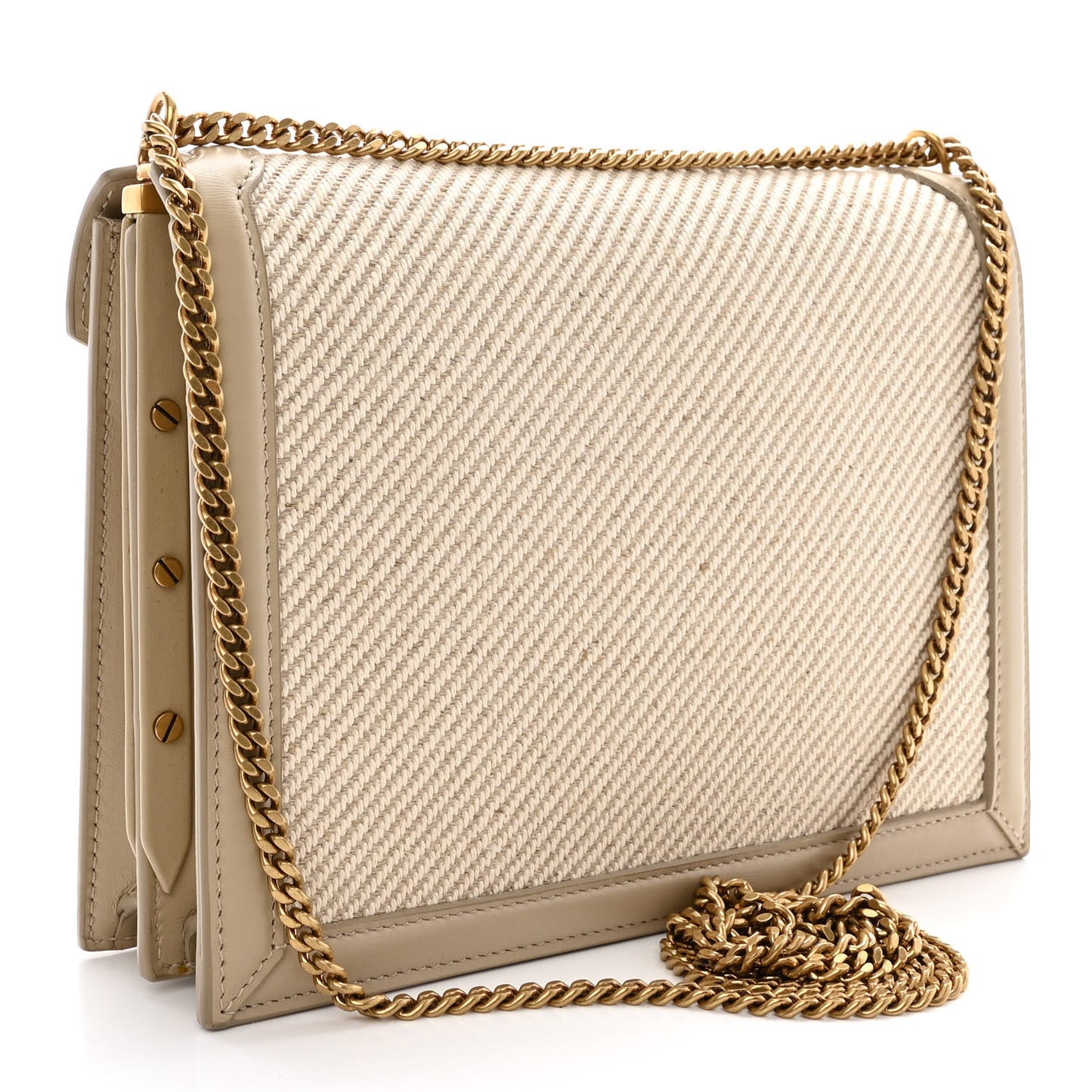 Canvas Calfskin Classic Monogram Cassandra Beige Cream