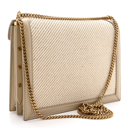 Saint Laurent Canvas Calfskin Classic Monogram Cassandra Beige Cream 3 of 11