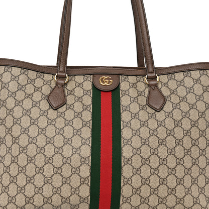 Gucci GG Supreme Monogram Medium Ophidia Shopping Tote Brown 8 of 10