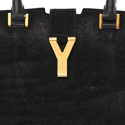 Saint Laurent Suede Medium Classic Y Cabas Black 6 of 12