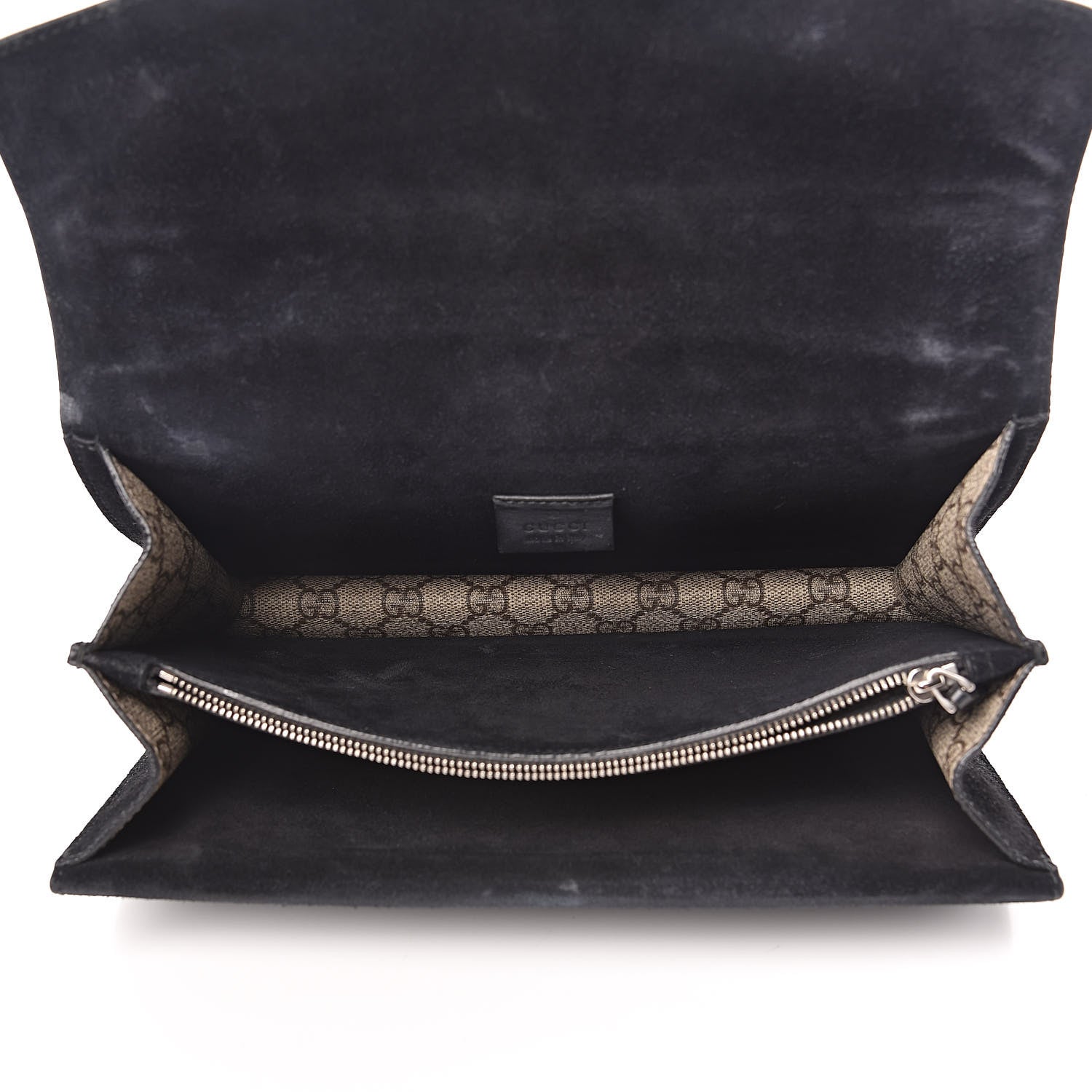 Gucci GG Supreme Monogram Small Dionysus Shoulder Bag Black 5 of 15