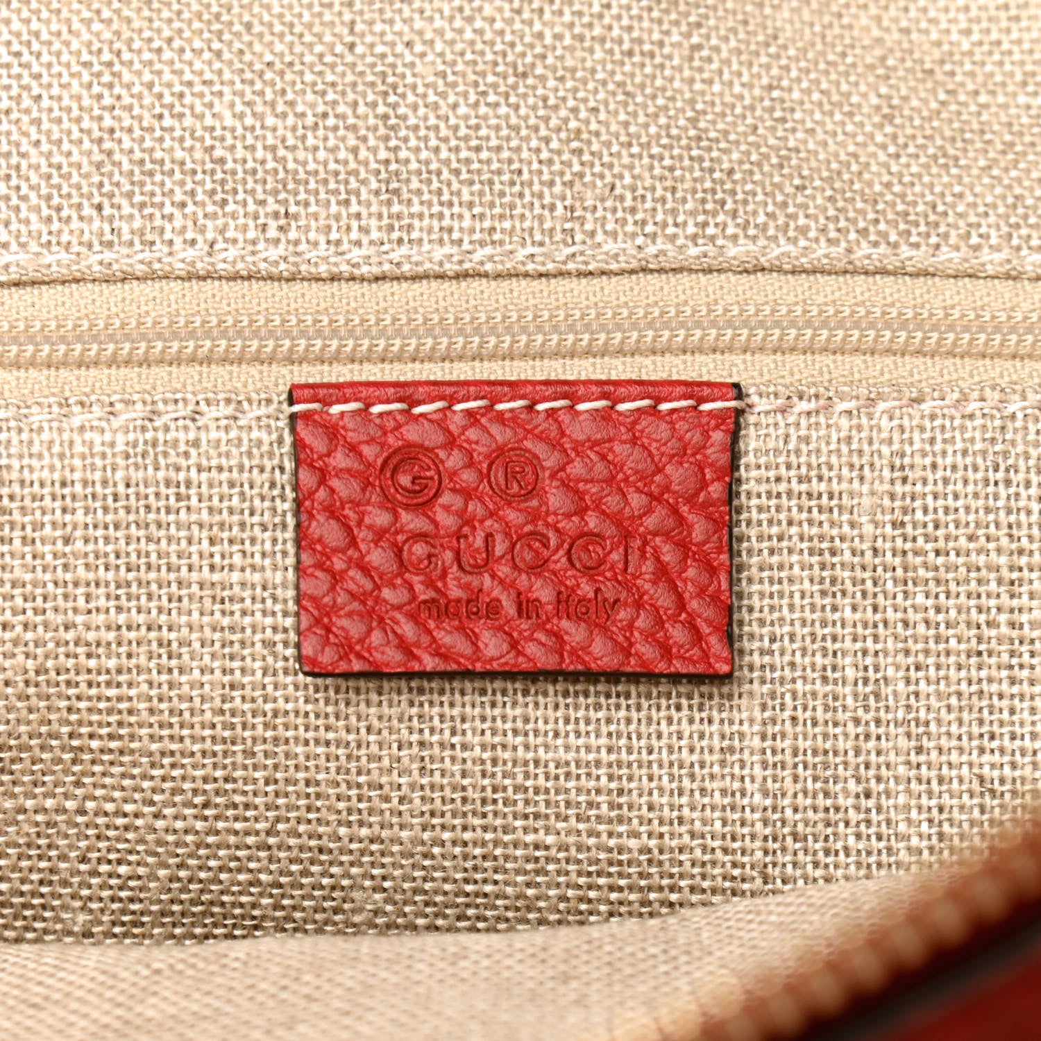 Gucci Monogram Medium Bree Shoulder Bag Red 8 of 10