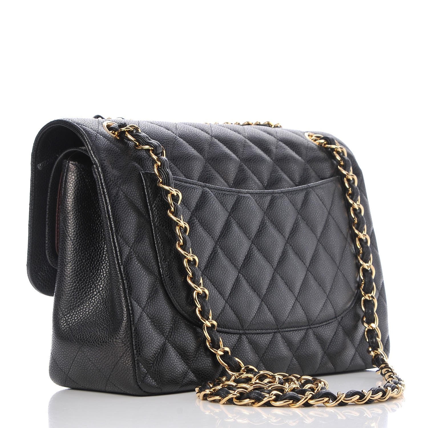 Chanel Caviar Quilted Jumbo Double Flap Black 4 of 9