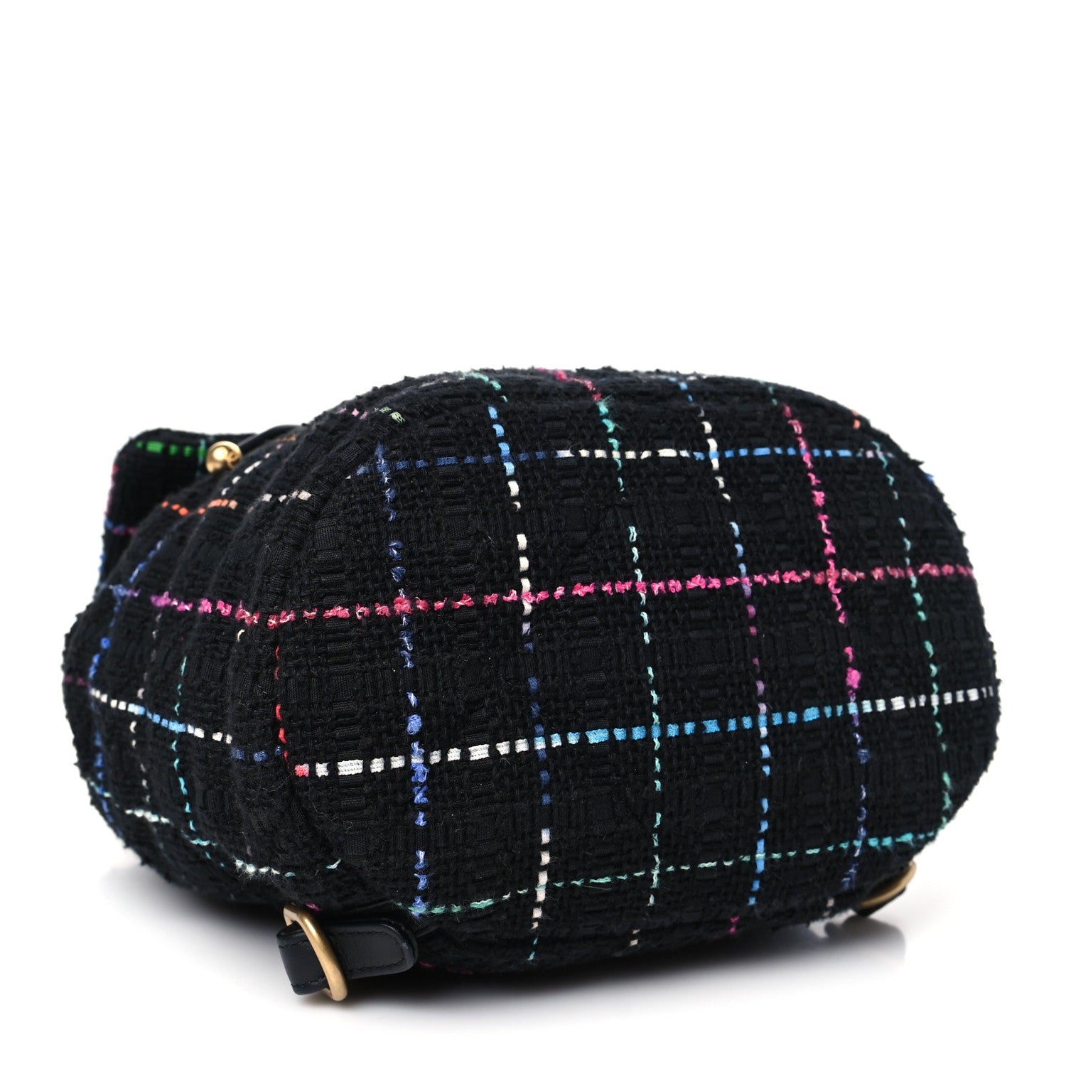 Chanel Tweed Quilted Chanel 19 Backpack Black Multicolor 4 of 10