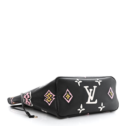 Louis Vuitton Monogram Giant Wild At Heart Neverfull MM Black 5 of 9