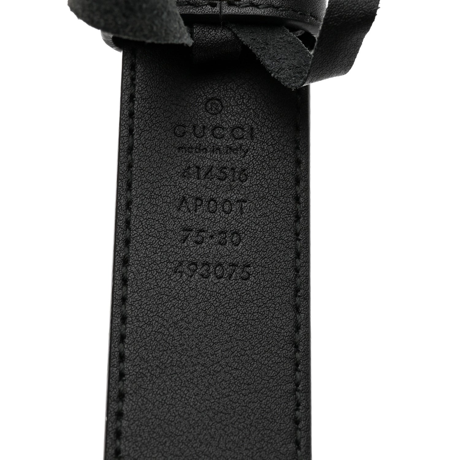 Gucci Calfskin Double G 30mm Belt 75 30 Black 5 of 6