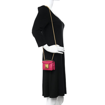 Valentino Garavani Nappa Micro One Stud Chain Bag Blossom 2 of 12