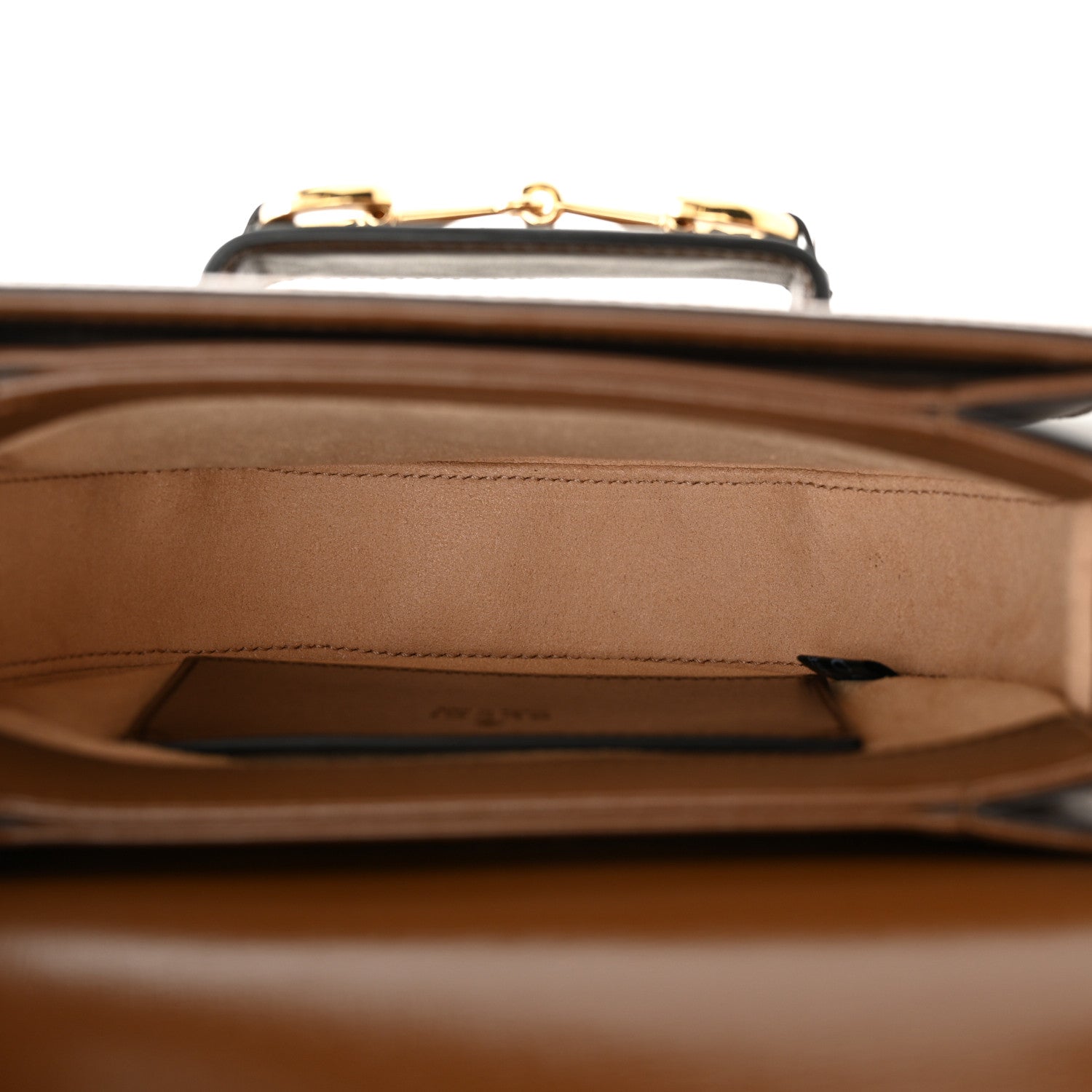 Gucci GG Supreme Monogram Mini Horsebit 1955 Rounded Shoulder Bag Beige Brown Sugar 5 of 9