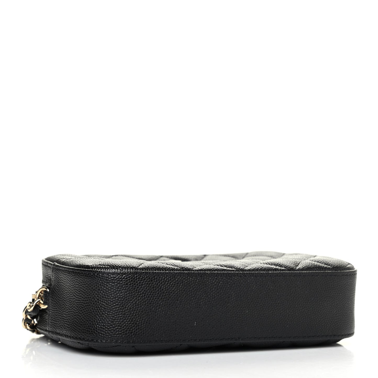 Caviar Quilted Vanity With Chain Black