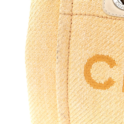 Chanel Canvas Mini Deauville Tote Light Yellow 13 of 22