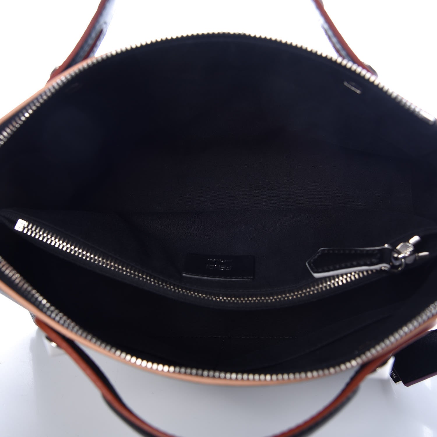 Fendi Vitello Dolce Marquetry Medium By The Way Boston Bag Black Multicolor 5 of 9