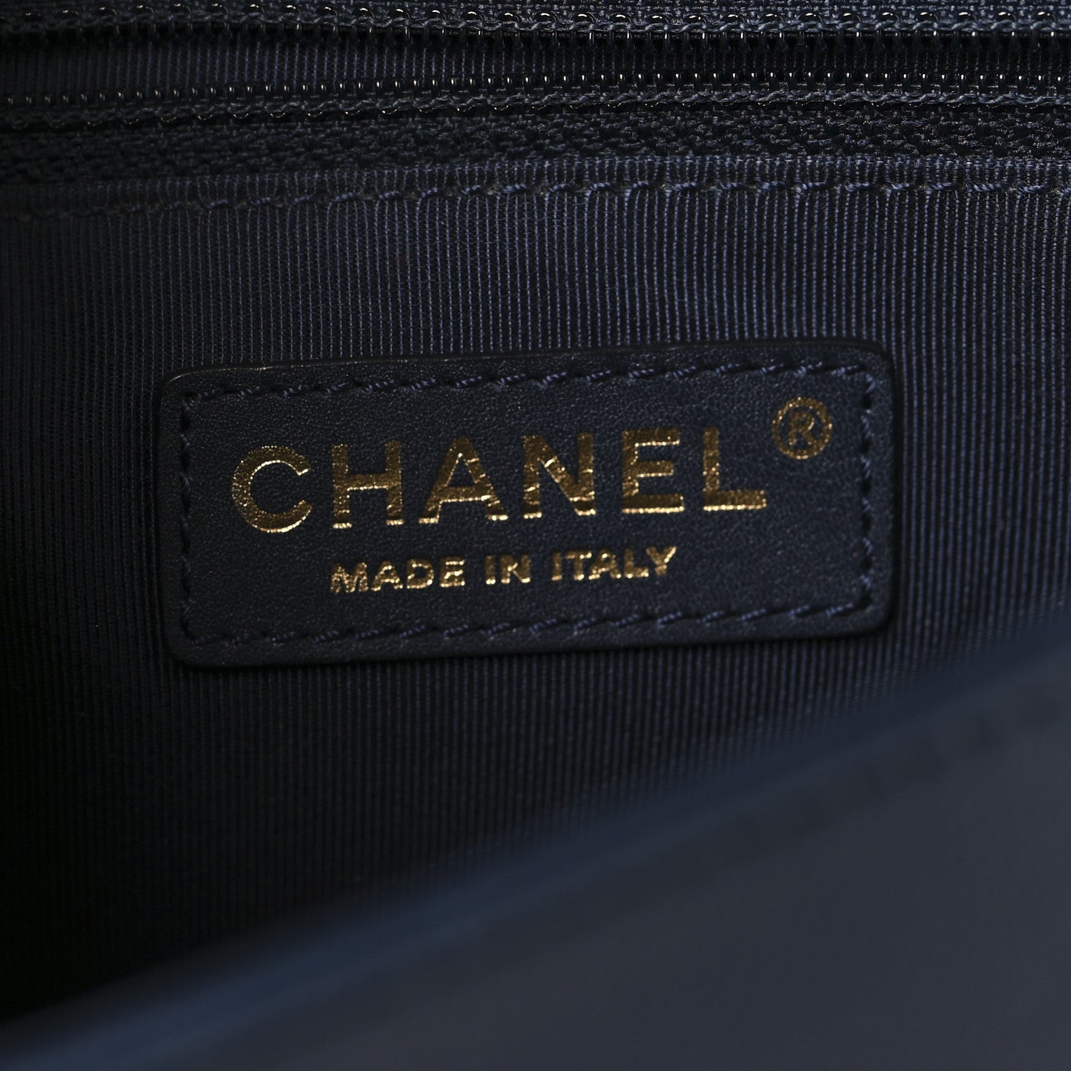 Chanel Sheepskin Chevron Quilted Medium Vintage Mademoiselle Flap Navy 6 of 11