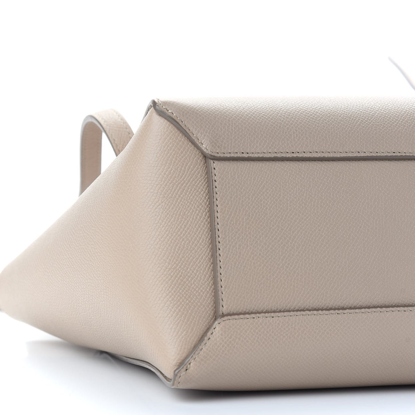 Grained Calfskin Micro Belt Bag Light Taupe