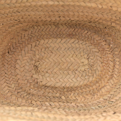 Chloe Raffia Small Grain Calfskin Medium Marcie Basket Tan 5 of 11