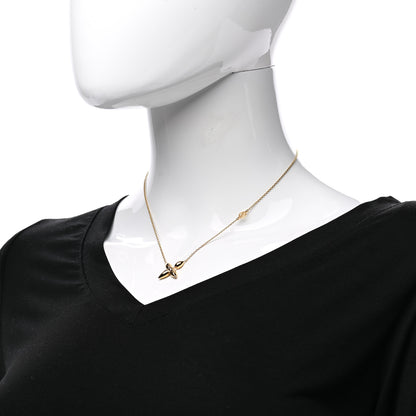 Louis Vuitton Metal Louisette Necklace Gold 2 of 5