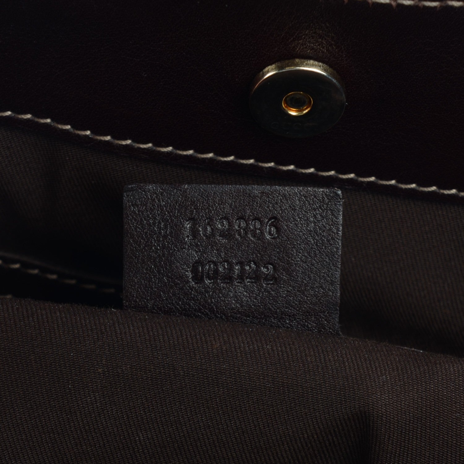 Gucci Calfskin Medium Britt Tote Dark Brown 7 of 7
