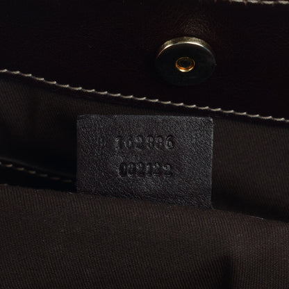 Gucci Calfskin Medium Britt Tote Dark Brown 7 of 7