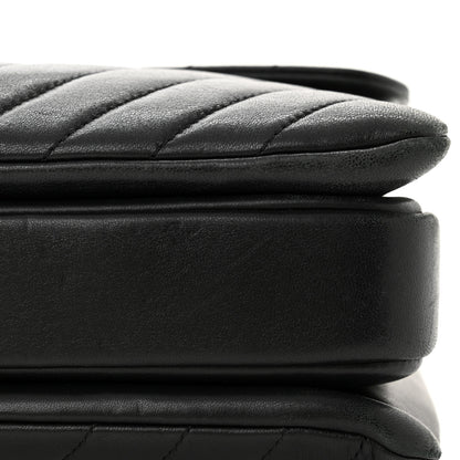 Chanel Lambskin Chevron Quilted Medium Trendy CC Dual Handle Flap Bag Black 11 of 18