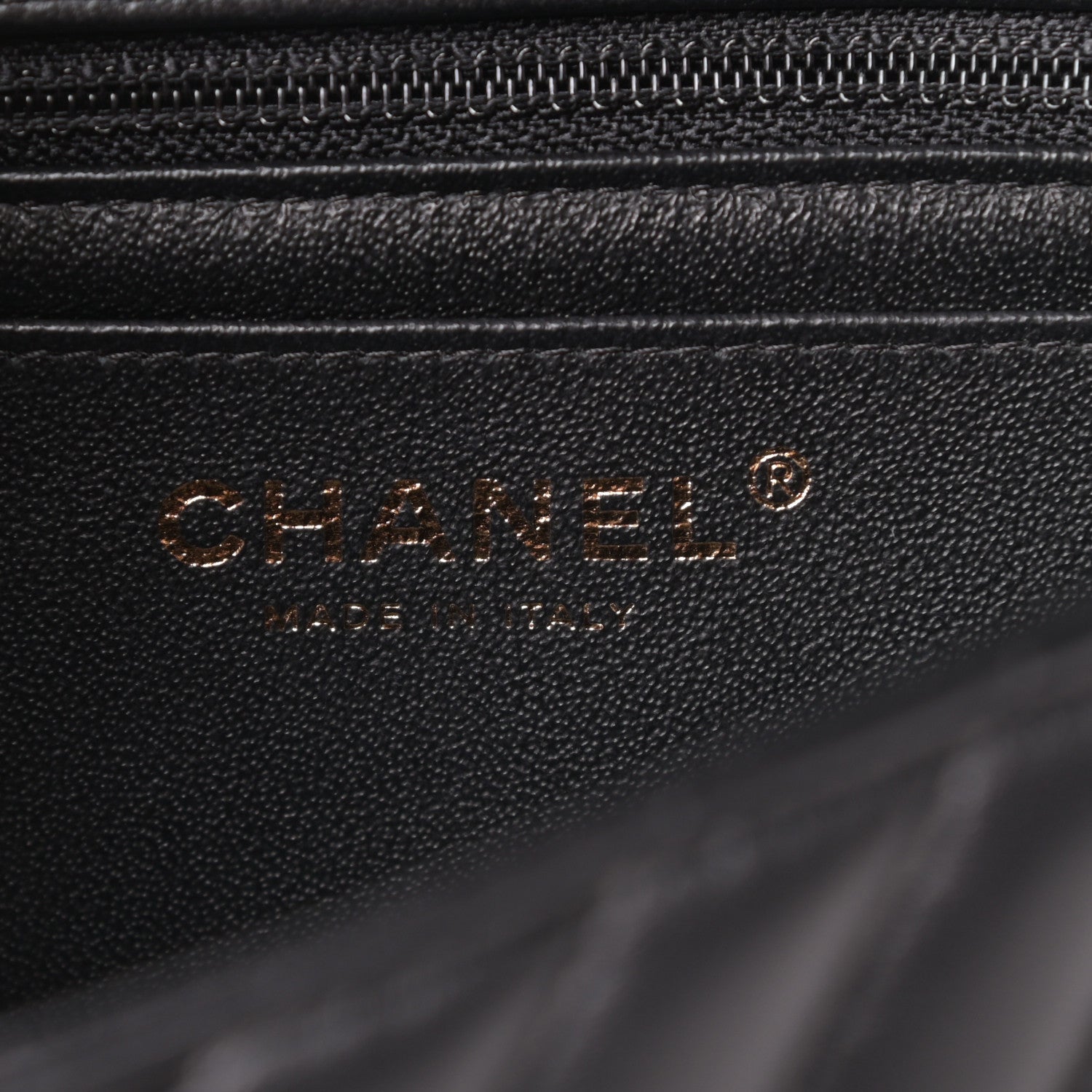 Chanel Lambskin Chevron Quilted Mini Rectangular Flap Black 6 of 14