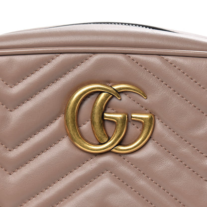 Gucci Calfskin Matelasse Small GG Marmont Chain Shoulder Bag Porcelain Rose 10 of 10