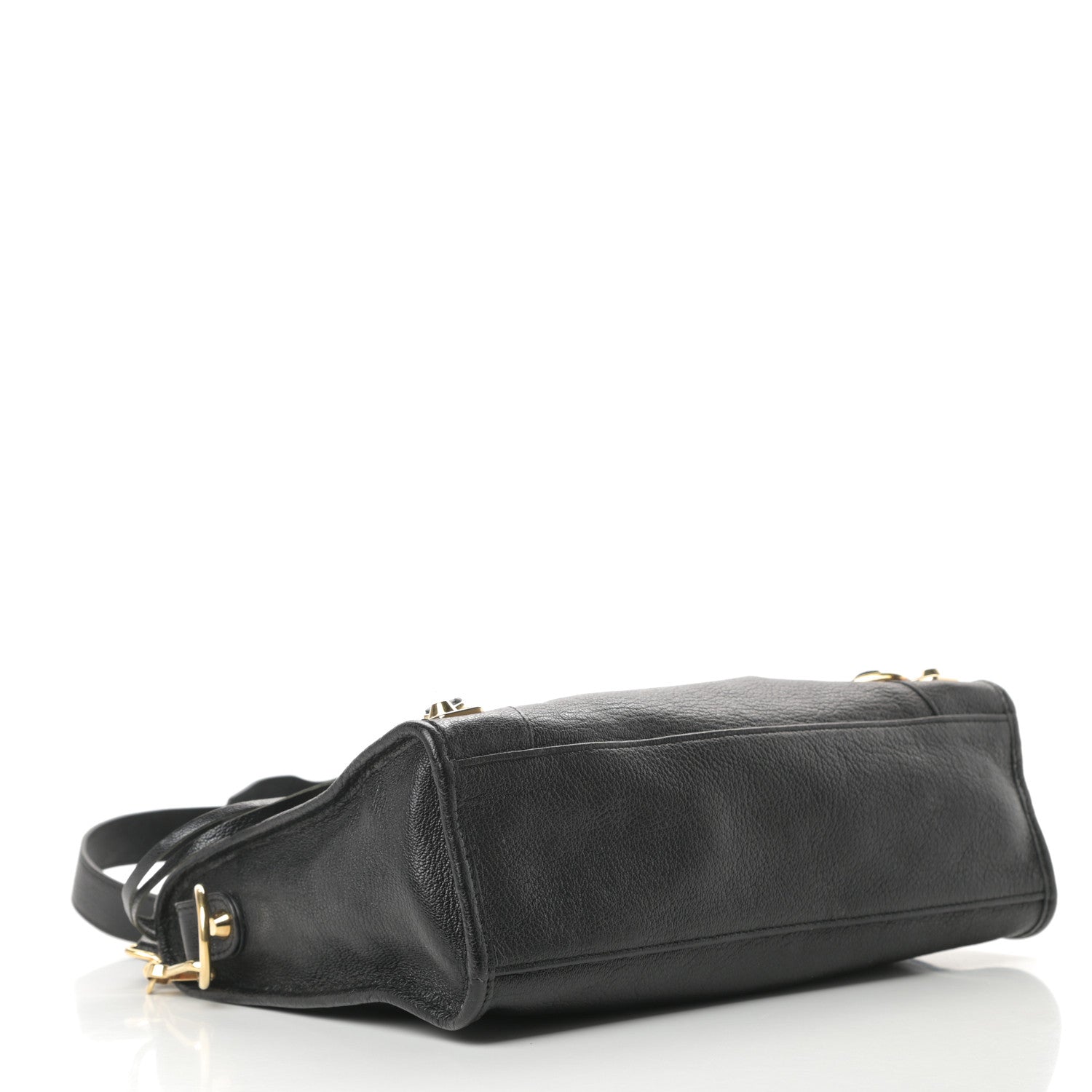Balenciaga Chevre Gold Metallic Edge Hardware S City Black 4 of 13