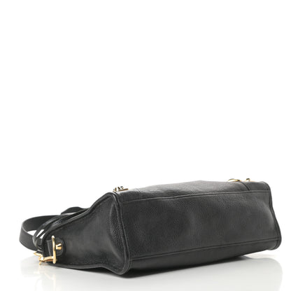 Balenciaga Chevre Gold Metallic Edge Hardware S City Black 4 of 13