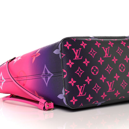 Louis Vuitton Monogram Giant Spring In The City Neverfull MM Midnight Fuchsia 7 of 9