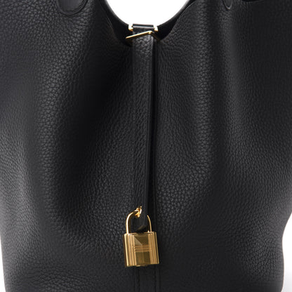 Hermes Taurillon Clemence Picotin Lock 22 MM Black 10 of 10