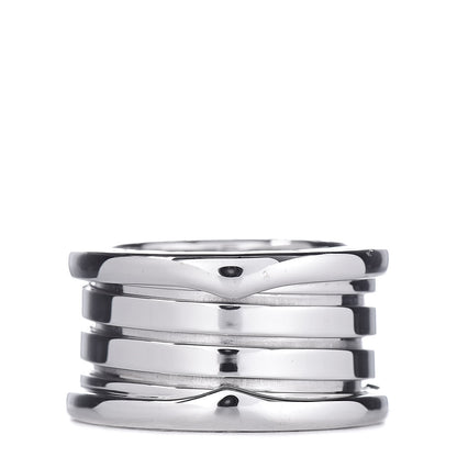 Bulgari 18K White Gold B.Zero1 4 Band Ring 50 5.25 3 of 5