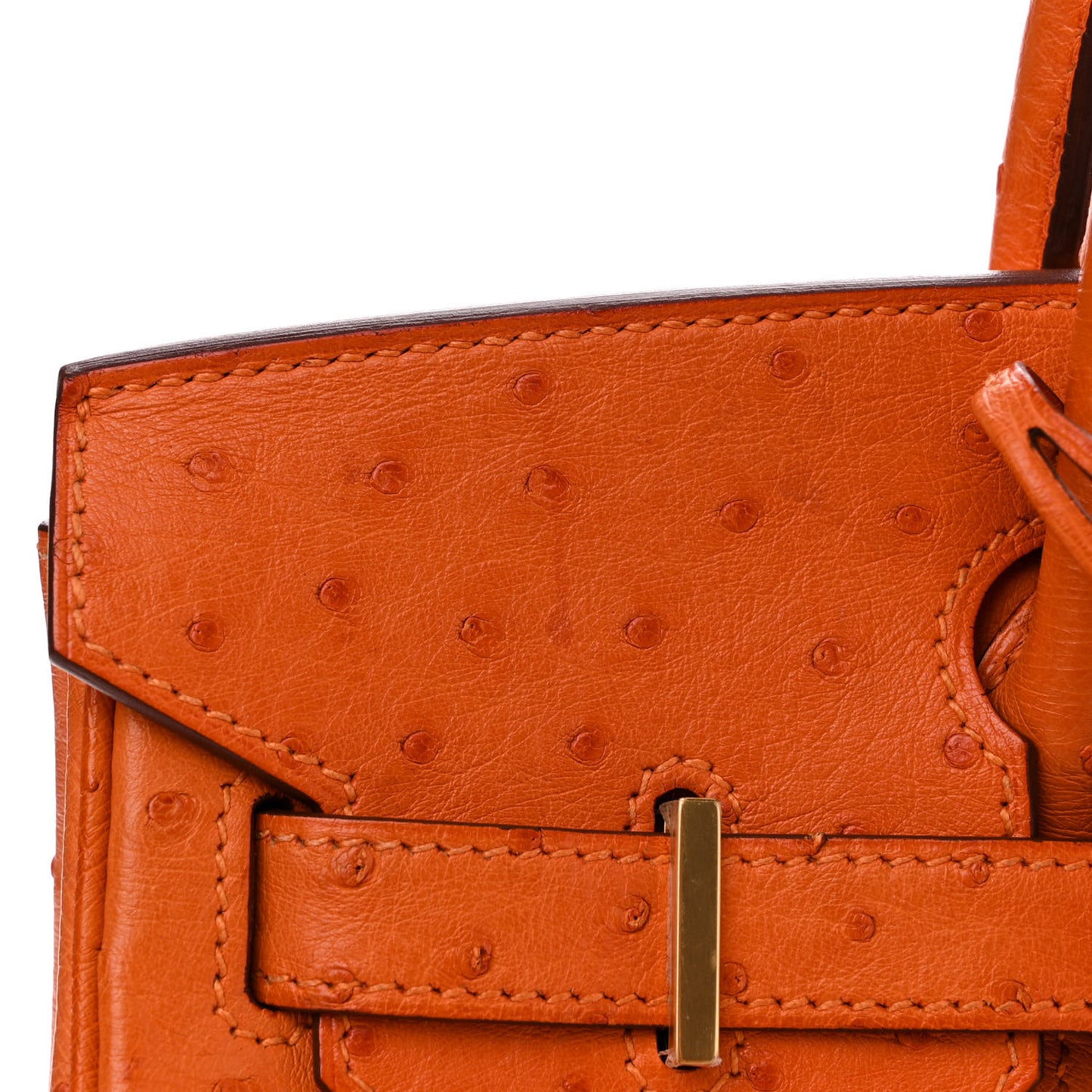 Ostrich Birkin 30 Orange