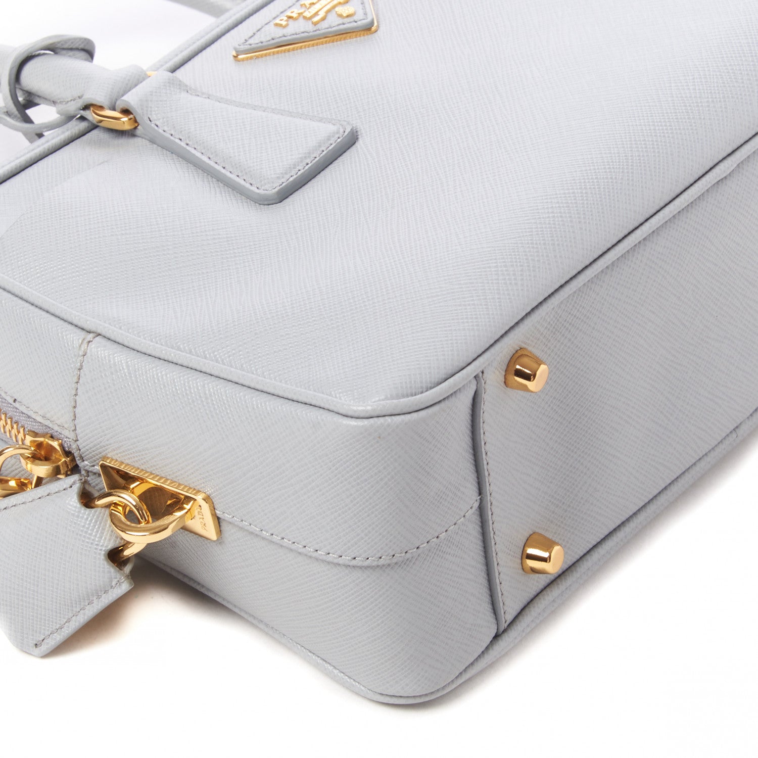 Prada Saffiano Lux Petite Bowler Nube 5 of 8