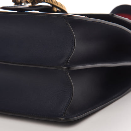 Gucci Moon Calfskin Bamboo Web Medium Dionysus Top Handle Bag Blue Emerald Hibiscus Red 10 of 10