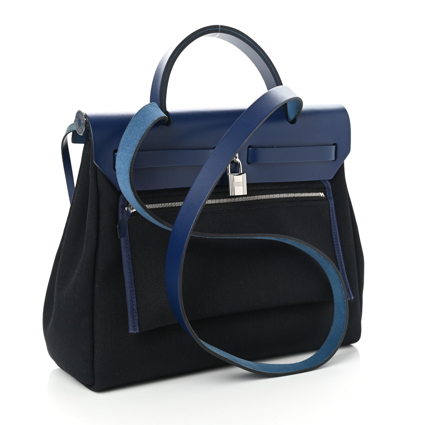 Military Toile Vache Hunter Laque Herbag Zip Retourne 31 PM Black Bleu Saphir