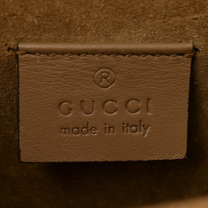 Gucci GG Supreme Monogram Suede Crystal Small Dionysus Shoulder Bag Beige Ebony Taupe 6 of 13