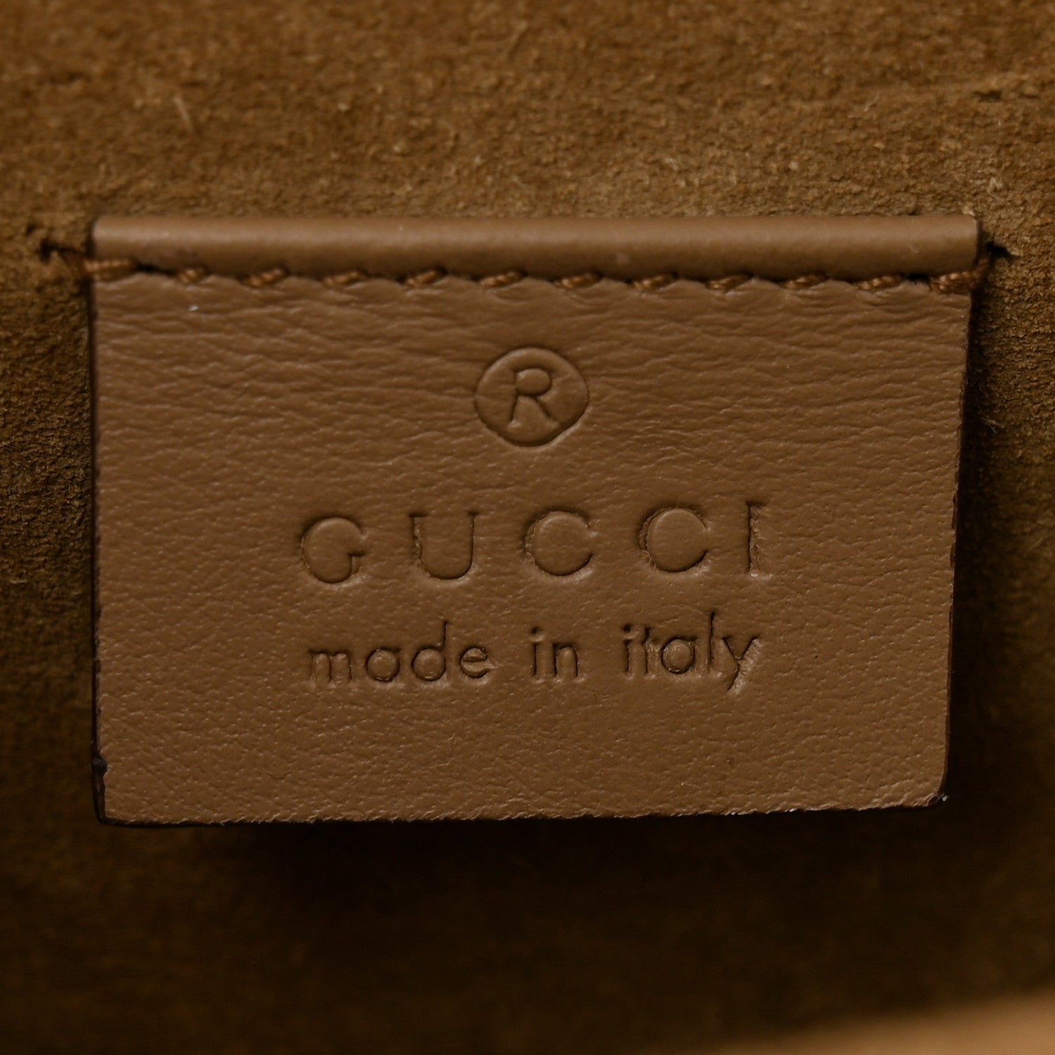 Gucci GG Supreme Monogram Suede Crystal Small Dionysus Shoulder Bag Beige Ebony Taupe 6 of 13