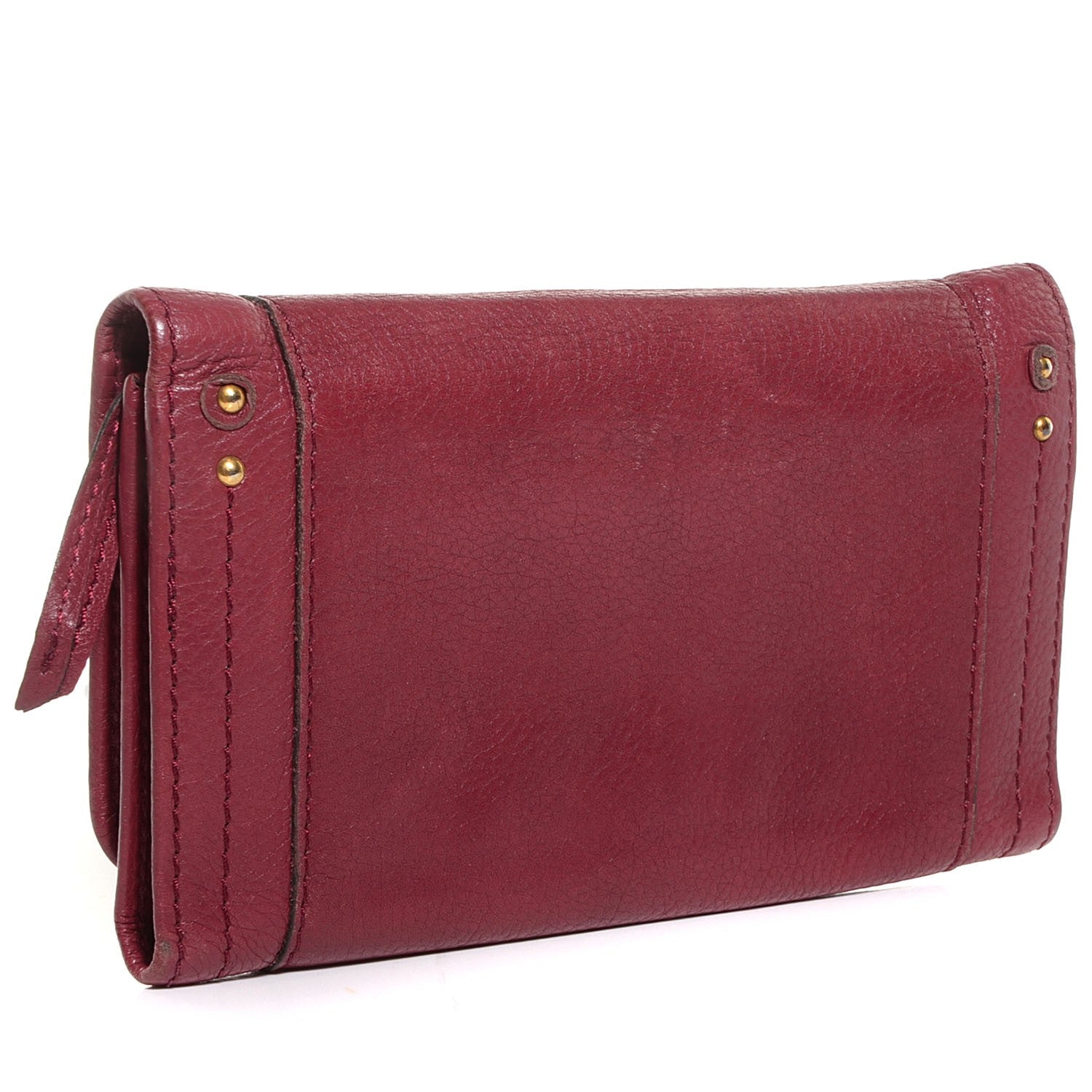 Chloe Calfskin Paddington Wallet Grenat 3 of 9