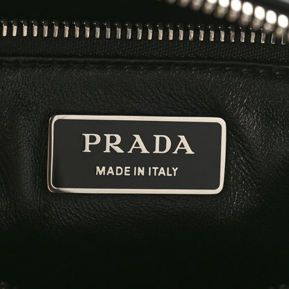 Prada Nappa Antique Medium Re-Edition 2001 Two Handle Bag Black 7 of 9